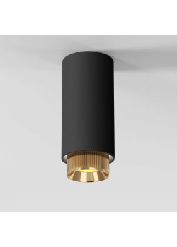 Потолочный светильник Elektrostandard Nubis 25012/01 GU10 черный/золото a064788