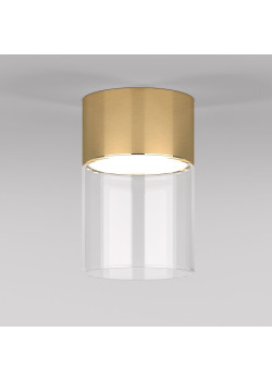Потолочный светодиодный светильник Elektrostandard Lumen 25047/LED 10W 4000К латунь/прозрачный a064707