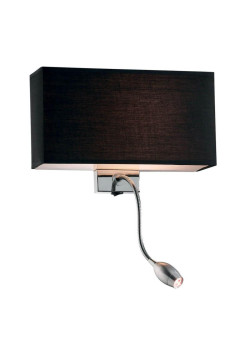 Настенный светильник Ideal Lux Hotel AP2 Nero 035956