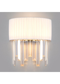 Настенный светильник Eurosvet Amantea 10122/2 хром/прозрачный хрусталь Strotskis