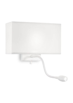 Настенный светильник Ideal Lux Hotel AP2 All White 215693