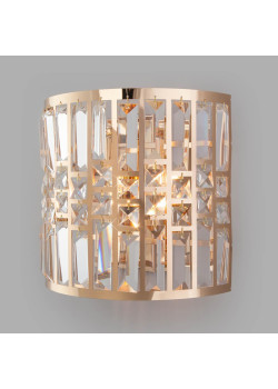 Настенный светильник Eurosvet Lory 10116/2 золото/прозрачный хрусталь Strotskis
