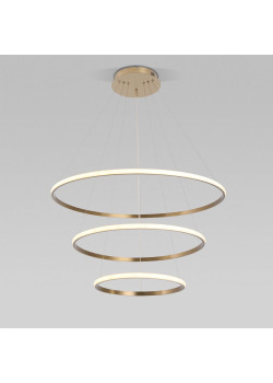 Подвесной светодиодный светильник Eurosvet Collars 90264/3 латунь