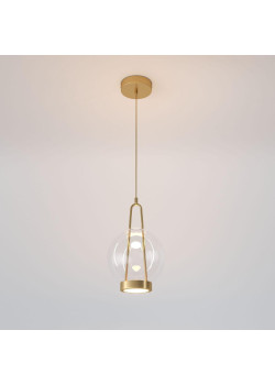 Подвесной светодиодный светильник Eurosvet Frasco 50267/1 LED латунь
