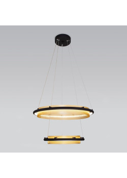 Подвесной светодиодный светильник Eurosvet Imperio 90241/2 черный/ золото Smart