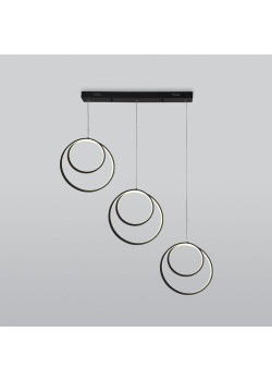 Подвесной светодиодный светильник Eurosvet Flow 90308/3 черный