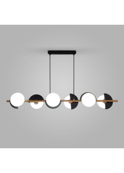 Подвесной светильник Eurosvet Moity 70149/6 черный/латунь Smart