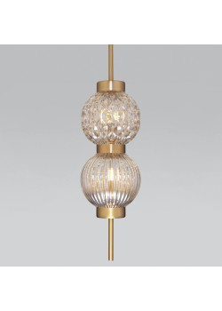 Подвесной светильник Eurosvet Plaza 50186/2 латунь