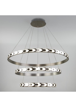 Светодиодный светильник Eurosvet с пультом управления 90163/3 сатин-никель