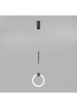 Подвесной светодиодный светильник Eurosvet Rim 90165/1 черный жемчуг