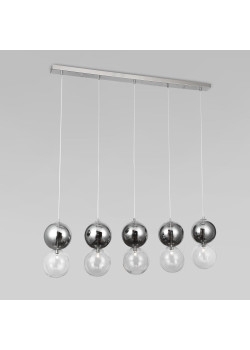 Подвесной светильник Eurosvet Selisa 50091/5 хром/дымчатый