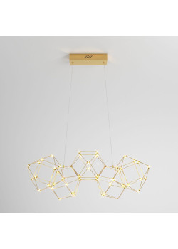 Подвесной светодиодный светильник Eurosvet Uma 90168/5 медь