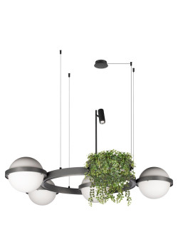Подвесной светодиодный светильник Loft IT Jardin 10121/4 Dark grey