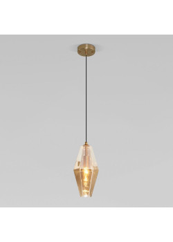 Подвесной светильник Eurosvet Prism 50236/1 янтарный