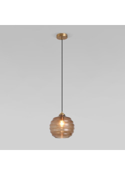 Подвесной светильник Eurosvet Ice 50239/1 коньячный