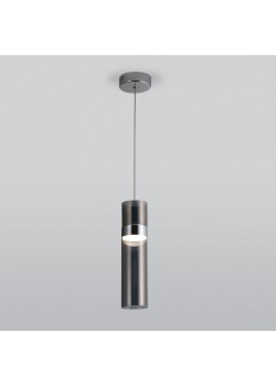 Подвесной светодиодный светильник Eurosvet Lumen 50244/1 Led хром/дымчатый