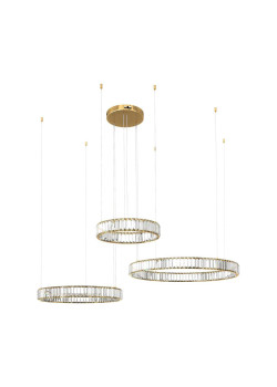 Подвесной светодиодный светильник Loft IT Crystal ring 10135/3 Gold