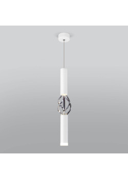 Подвесной светодиодный светильник Eurosvet Lance 50191/1 LED белый/хром