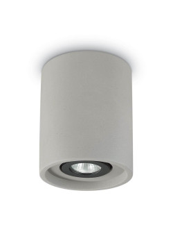 Потолочный светильник Ideal Lux Oak PL1 Round Cemento 150437