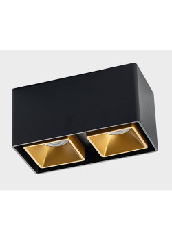 Потолочный светильник Italline FASHION FX2 black + FASHION FXR gold - 2шт.