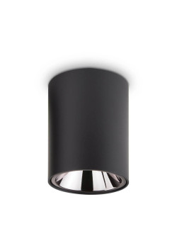 Потолочный светодиодный светильник Ideal Lux Nitro 15W Round Nero 205984