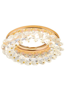 Встраиваемый светильник Ambrella light Crystal K206 CL/G