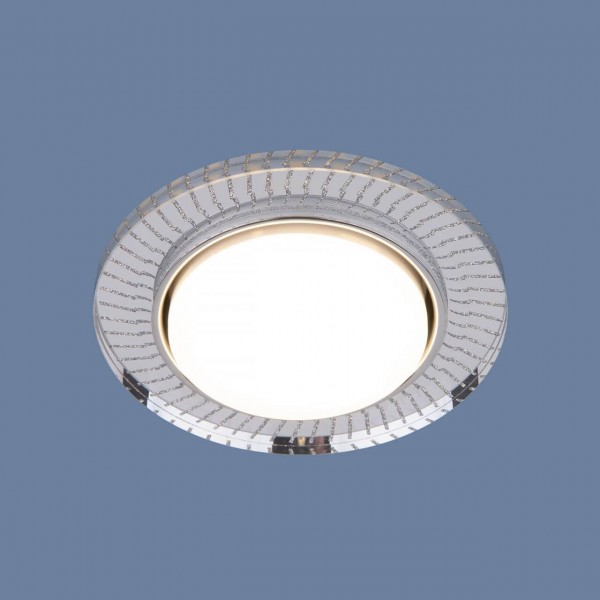 Встраиваемый светильник Elektrostandard 3033 GX53 CL/SL прозрачный/серебро a045484
