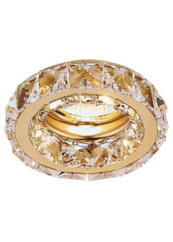 Встраиваемый светильник Ambrella light Crystal K112 CL/G