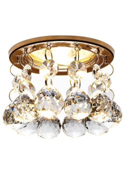 Встраиваемый светильник Ambrella light Crystal K2051 CL/G
