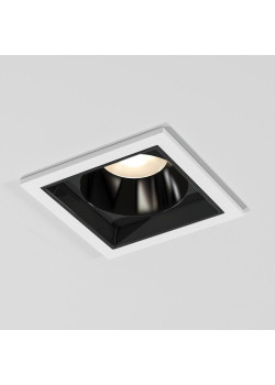 Встраиваемый светодиодный светильник Elektrostandard Quadro 25085/LED 10W 4000K белый/черный жемчуг a063678