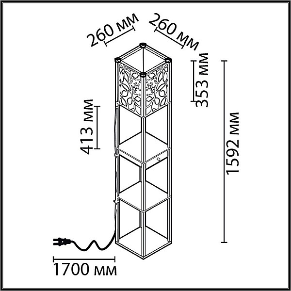 Торшер Lumion Comfi Practic 8092/1F