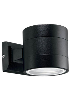 Уличный настенный светильник Ideal Lux Snif Ap1 Round Nero 061450