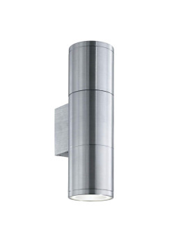 Уличный настенный светильник Ideal Lux Gun AP2 Small Alluminio 033013