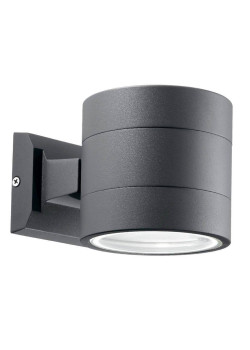 Уличный настенный светильник Ideal Lux Snif Ap1 Round Antracite 061467