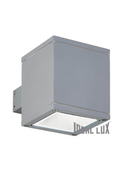 Уличный настенный светильник Ideal Lux Snif Ap1 Square Grigio 118666