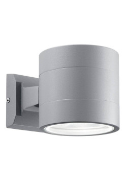 Уличный настенный светильник Ideal Lux Snif Ap1 Round Grigio 061474