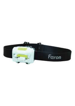 Налобный светодиодный фонарь Feron TH2300 на батарейках 60х40 120 лм 41679