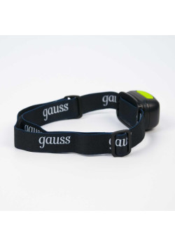 Налобный светодиодный фонарь Gauss аккумуляторный 40х60 220 лм GF402