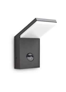 Уличный настенный светодиодный светильник Ideal Lux Style AP Sensor Antracite 3000K 246864