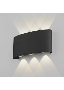 Уличный настенный светодиодный светильник Elektrostandard 1551 Techno Led черный a049671