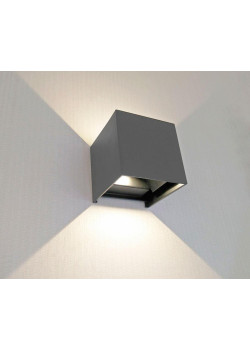Уличный настенный светодиодный светильник Kink Light Куб 08585,16(3000K)