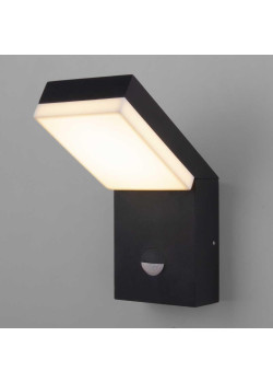 Уличный настенный светодиодный светильник Elektrostandard Sensor 1541 Techno Led черный a053946