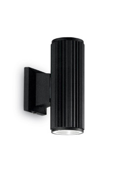 Уличный настенный светильник Ideal Lux Base AP2 Nero 129433