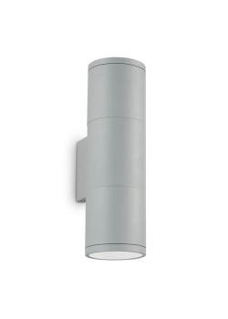 Уличный настенный светильник Ideal Lux Gun AP2 Small Grigio 163628