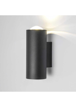 Уличный настенный светодиодный светильник Elektrostandard Column 35138/U черный a063022