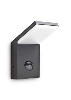 Уличный настенный светодиодный светильник Ideal Lux Style Ap Sensor Antracite 4000K 221519