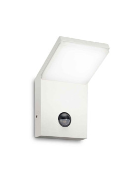 Уличный настенный светодиодный светильник Ideal Lux Style Ap Sensor Bianco 4000K 209852