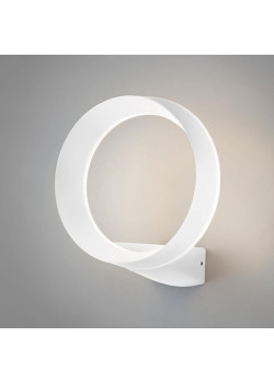 Уличный настенный светодиодный светильник Elektrostandard Ring 1710 Techno Led белый a054931