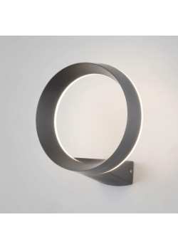 Уличный настенный светодиодный светильник Elektrostandard Ring 1710 Techno Led серый a054932