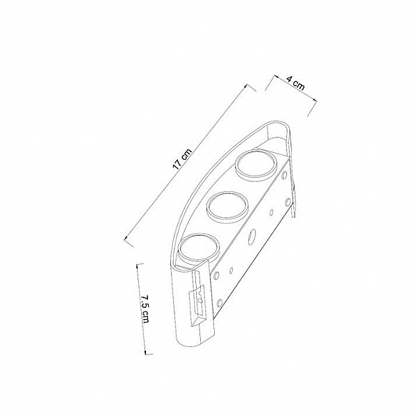Уличный настенный светодиодный светильник Arte Lamp Bosto A3122AL-6BK